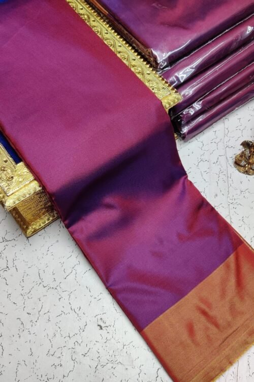 Festive Semi Silk Sarees for Weddings & Parties | Rani Pink/Magenta
